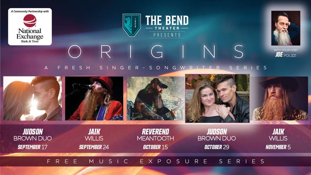 ORIGINS – A Fresh Singer-Songwriter Series – October 29 – Judson Brown (duo)
